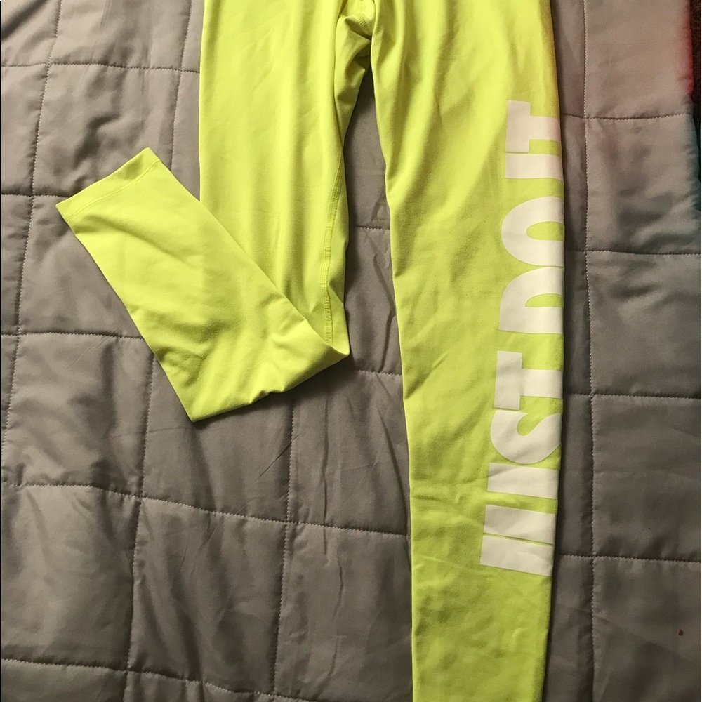Highlighter Yellow Nike Just Do It Legging